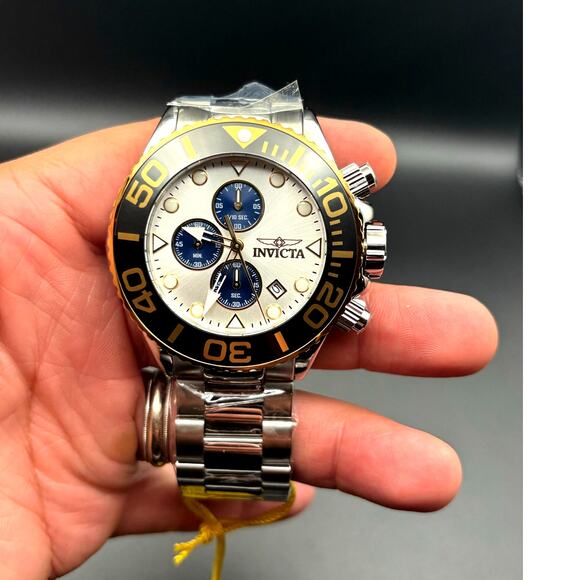 Invicta Grand Diver 48589 Men’s Chronograph 52mm Stainless Steel 100M NIBWT - Picture 14 of 17